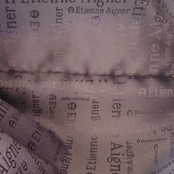 ETIENNE AIGNER VINTAGE SOFT BLACK LEATHER - Picture 10 of 16